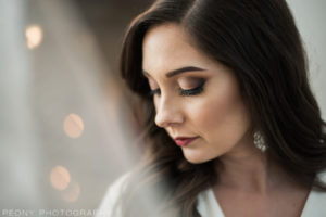 Natural Wedding Makeup with rose gold tones-Peony Photography