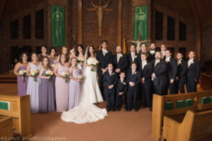 Bridal Party Pictures after Wedding Peony Photography