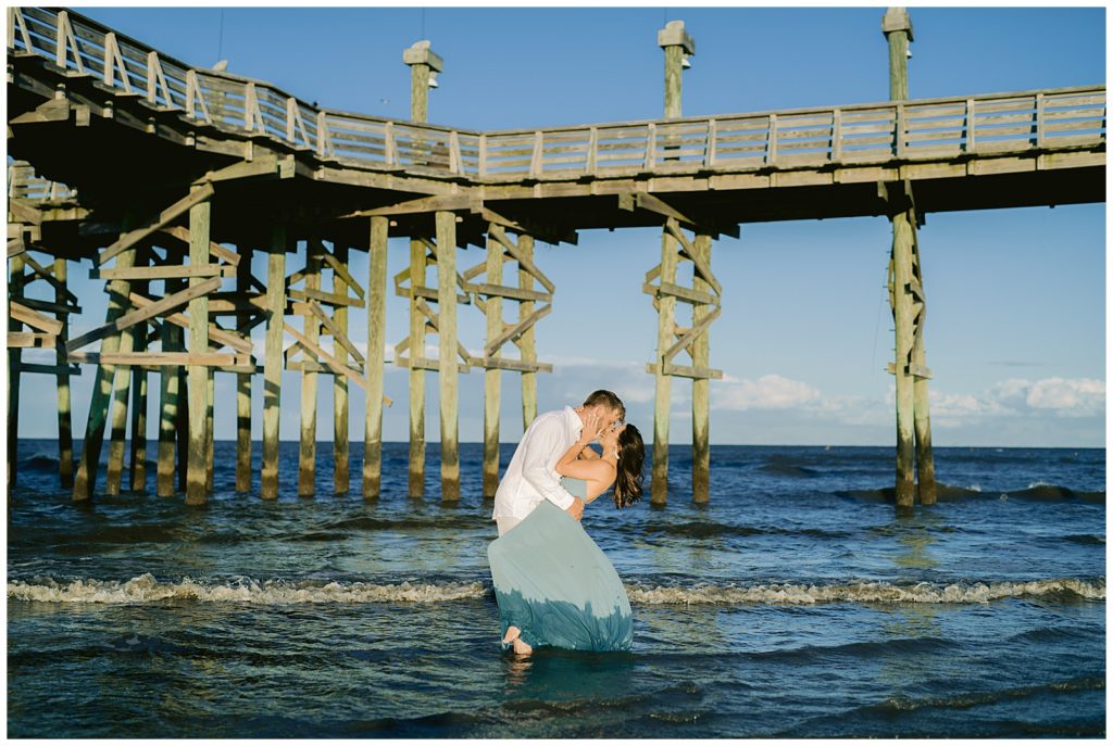 Grande Isle engagement session. Peony Photography. New Orleans Wedding Photography.