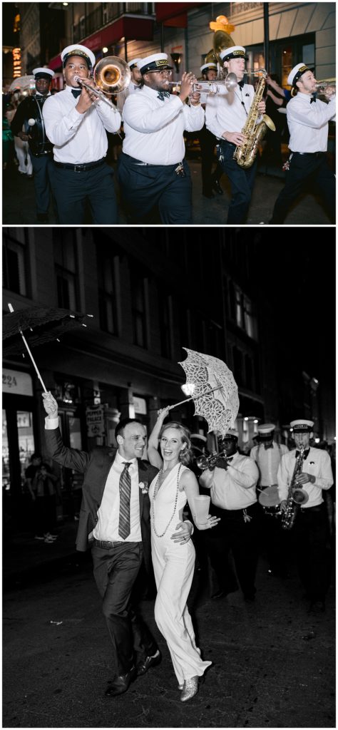 New Orleans Wedding Photography second line french quarter