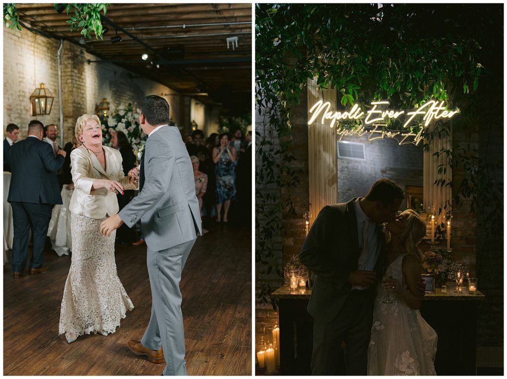 Groom dances with his mom