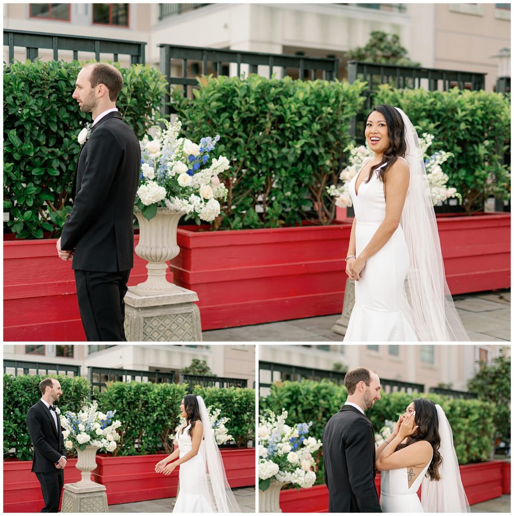Hotel Monteleone and The Jaxson Spring New Orleans Wedding Peony Photography First Look
