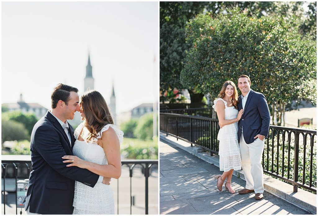Jackson Square St Louis Cathedral Engagement Pictures New Orleans Photography