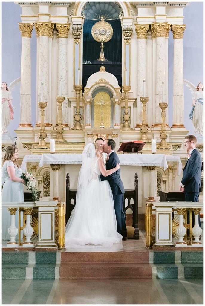 st. Mary's Catholic Church Ursuline Convent New Orleans French quarter wedding southern bride