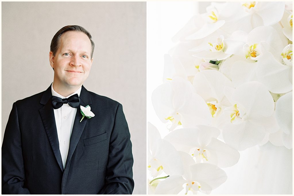 Peony Photography Bouquets of Austin Orchid White Black Tuxedo