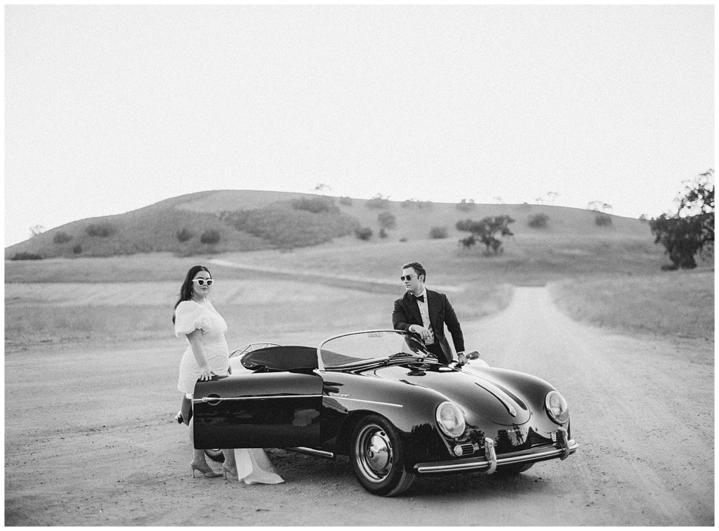 Kestrel Park California Wedding Photographer  Santa Barbara Speedster Hollywood Classic Cars